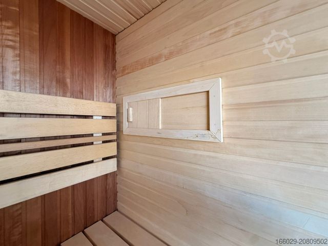 Auflieger-Wechselfahrgestell  Wiese Sauna Container - Sofort Lieferbar
