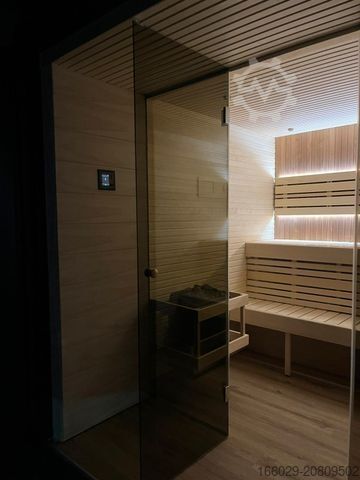 Auflieger-Wechselfahrgestell  Wiese Sauna Container - Sofort Lieferbar