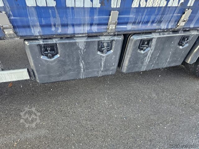 LKW mit Pritsche & Plane SCANIA G410 Volumen, Edscha, Hubdach+Tandemhänger