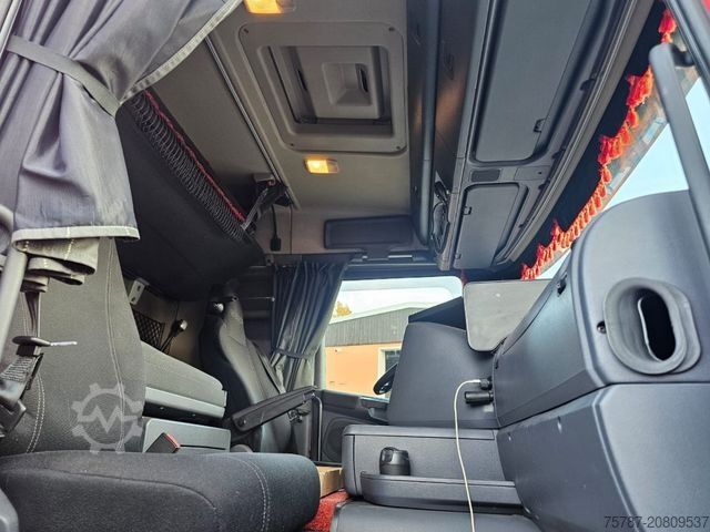 LKW mit Pritsche & Plane SCANIA G410 Volumen, Edscha, Hubdach+Tandemhänger