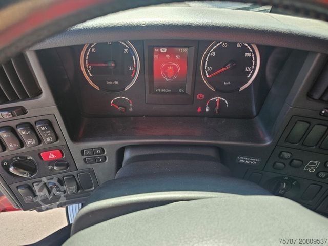 LKW mit Pritsche & Plane SCANIA G410 Volumen, Edscha, Hubdach+Tandemhänger