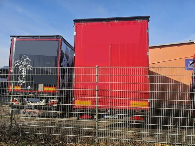 LKW mit Pritsche & Plane SCANIA G410 Volumen, Edscha, Hubdach+Tandemhänger