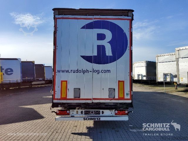 Open semitrailer with tarp Schmitz Cargobull Curtainsider Mega Getränke