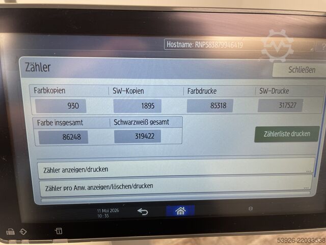 Digital print machine Ricoh Pro C5300SL incl. booklet, trimmer only 406.000 clicks