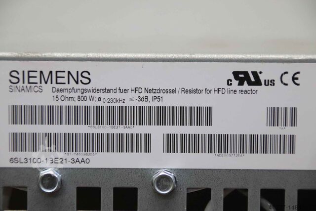 Braking resistor Siemens 6SL3100-1BE21-3AA0
