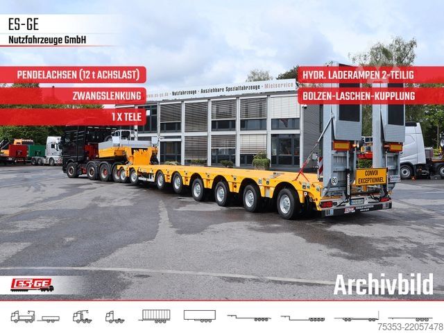 Low loader semitrailer FAYMONVILLE MAX Trailer MAX 810 Semi-Tieflader 2+6 PA-X