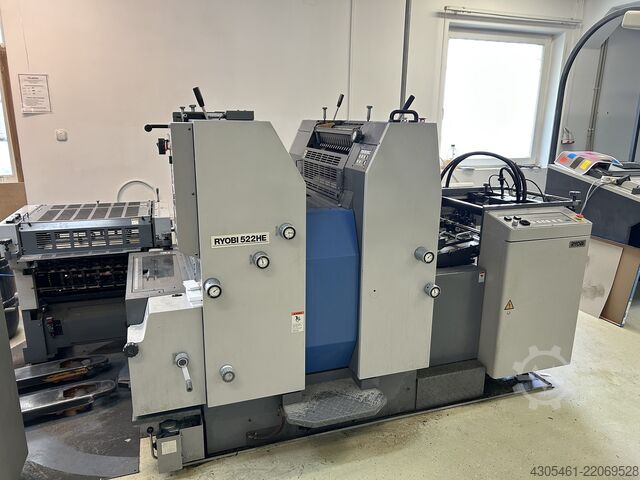 Offset printing press Ryobi 520HE with  Numbering and Perforating UN