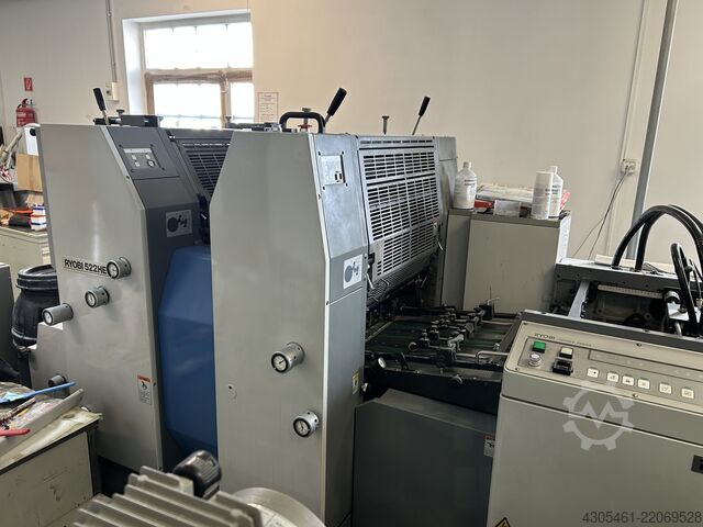 Offset printing press Ryobi 520HE with  Numbering and Perforating UN