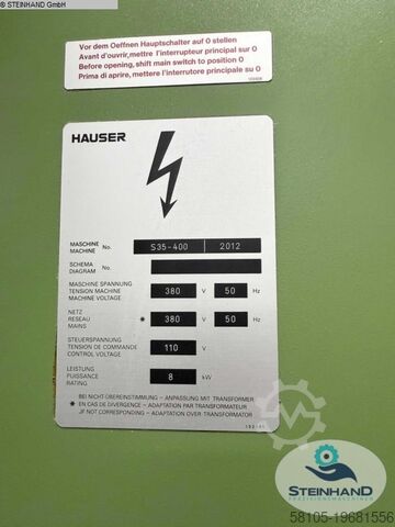 Koordinatenschleifmaschine HAUSER S35-400