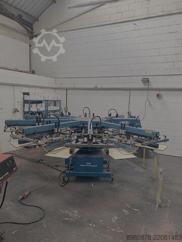 Screen printing machine, flashes and com M&R Diamondback S 10/8