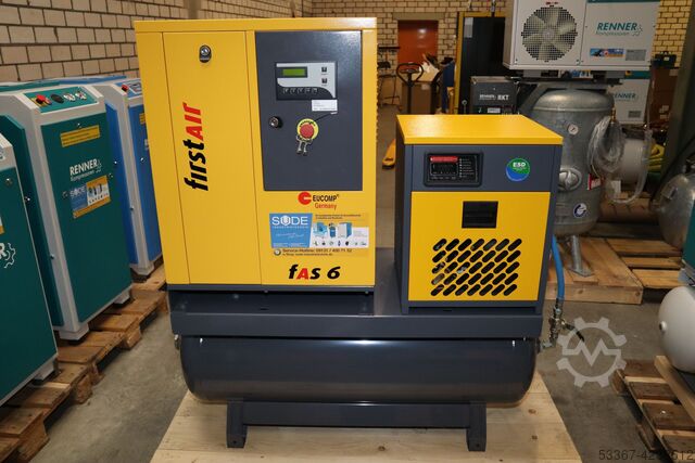 5,5 kW screw compressor tank + dryer FirstAir FAS6-200AT