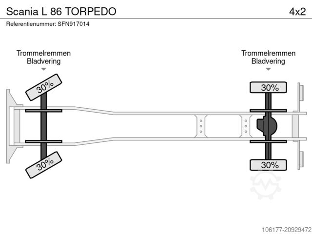 Fahrgestell mit Fahrerhaus Scania L 86 TORPEDO