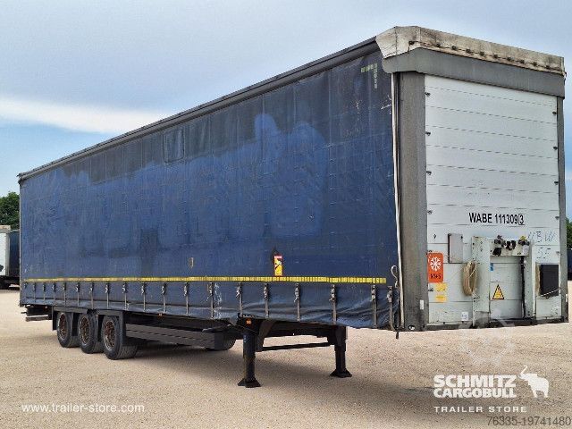 Open semitrailer with tarp Schmitz Cargobull Curtainsider Mega