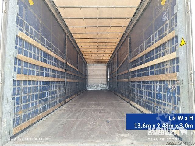 Open semitrailer with tarp Schmitz Cargobull Curtainsider Mega