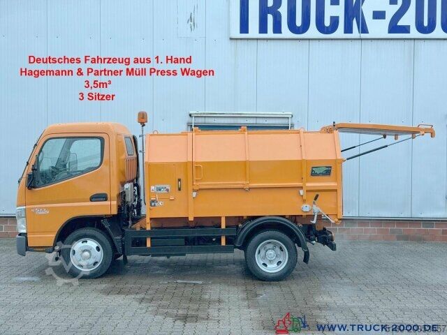 Garbage truck Mitsubishi Canter Fuso 5S13 Müllwagen mit Presse Hagemann