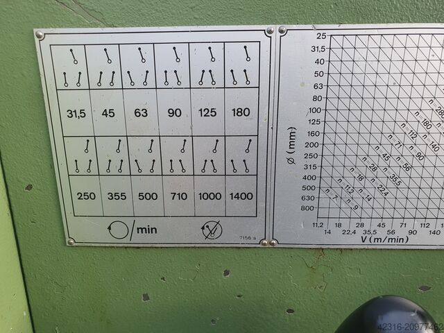 Leit-/Zugspindeldrehmaschine Kern D20A