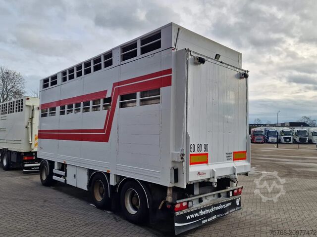Viehtransport Samro 3 axle - 2 deck livestock - Lifting roof - Regn...