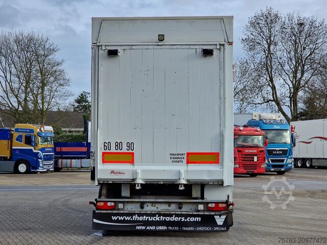 Viehtransport Samro 3 axle - 2 deck livestock - Lifting roof - Regn...