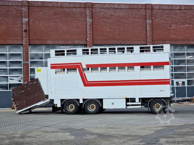 Viehtransport Samro 3 axle - 2 deck livestock - Lifting roof - Regn...