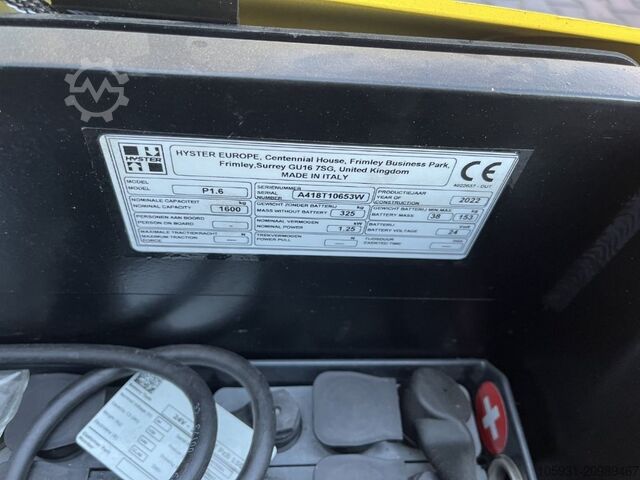 Electric Pallet Truck Hyster P1.6