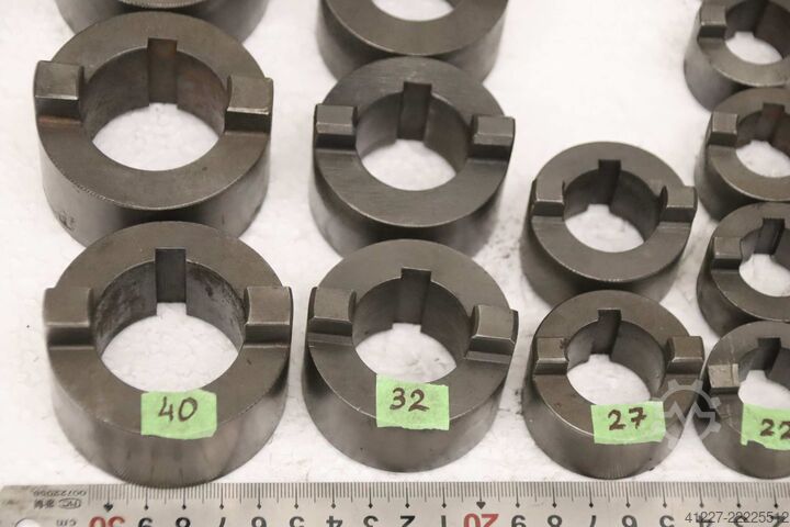 Drive rings for milling arbor, 19 pieces unbekannt Ø 13 bis 40 mm