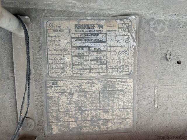 Dreiseitenkipper Anhänger SCHMITZ CARGOBULL Cargobull Gotha Tandem Kipper Anhänger 2 Achse