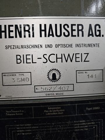Jig grinding machine HAUSER 5SM 3SMO