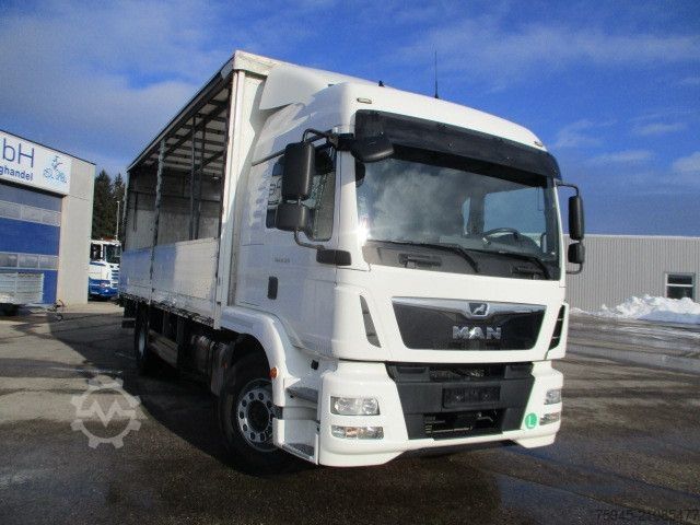 LKW mit Pritsche & Plane MAN TGM 18.320, LBW, Luft-Luft, TÜV 04/2026