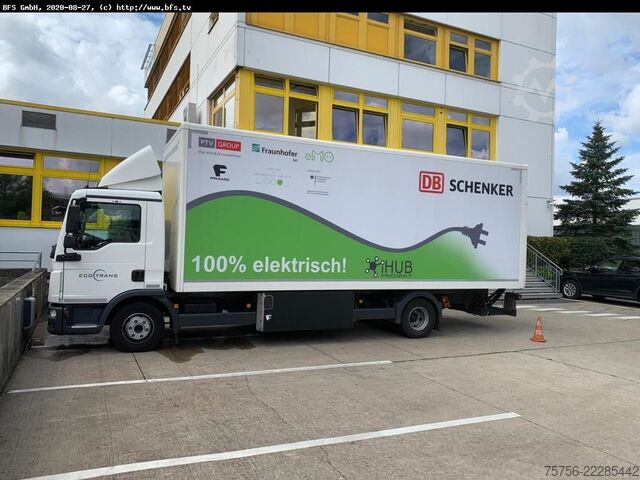 LKW mit Kofferaufbau MAN TGL 12.120/220 4x2-4 BL FRAMO 115-170 KM REICHW.