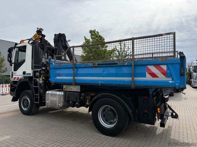 Kipper LKW IVECO Trakker 330 4x4 Meiller Kipper+Hiab 088B-2 Funk
