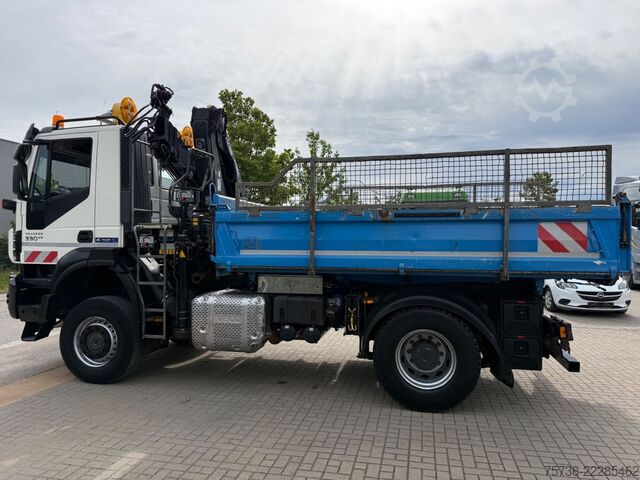 Kipper LKW IVECO Trakker 330 4x4 Meiller Kipper+Hiab 088B-2 Funk