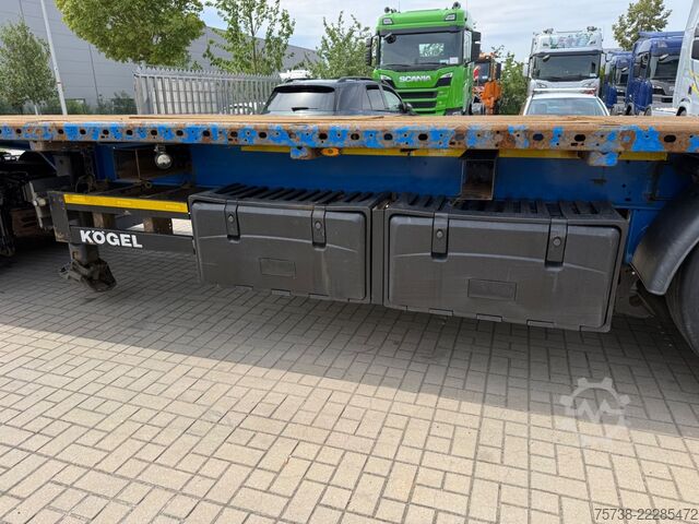 Auflieger mit Arbeitsbühne KÖGEL S24 Plateau mit Steckrungen/Luft-Lift/3-Achsen
