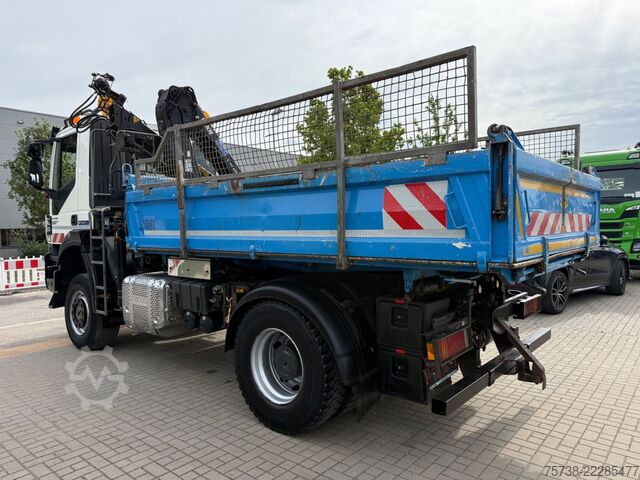 Dreiseitenkipper LKW IVECO Trakker 330 4x4 Meiller Kipper+Hiab 088B-2 Funk