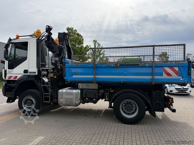 Dreiseitenkipper LKW IVECO Trakker 330 4x4 Meiller Kipper+Hiab 088B-2 Funk
