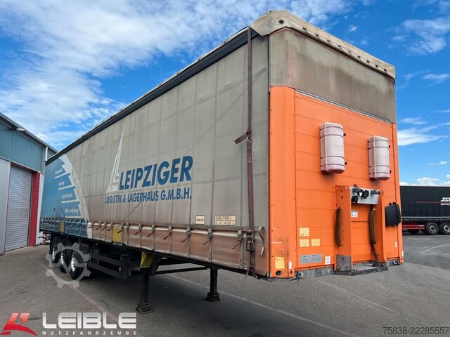 Auflieger mit Pritsche & Plane SCHMITZ CARGOBULL SCS24/L*Tautliner*Bahntauglich*Bordwände*Code XL