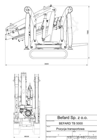 Raupen-Minikran TB5000JiB Befard TB5000JiB