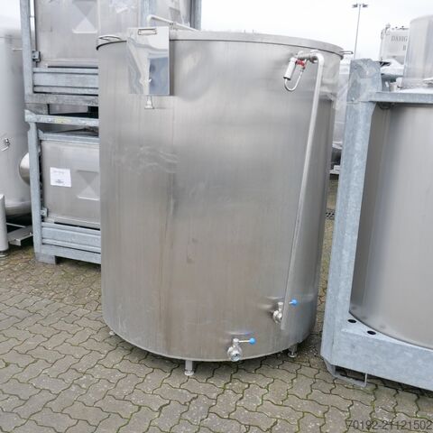 2400 Liter heiz-/kühlbarer Behälter aus V2A  9509