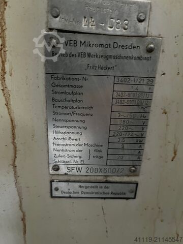 Surface grinding machine Mikromat SFW200x600  