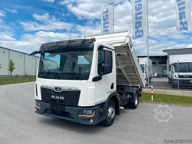 Three-sided tipper truck MAN TGL 12.250/Kipper/NL6,3To/Klima/Nur 57 tkm/Top