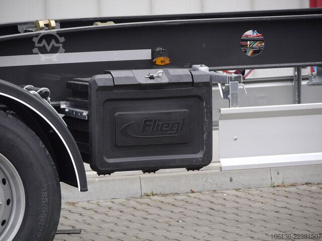 Trailer for Roll-Off Containers Fliegl ZPS 180-AS Maxi Schlitten für Abroller