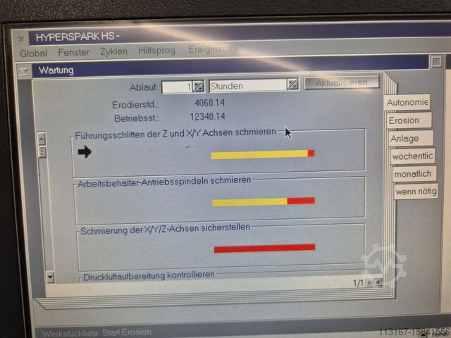 Senken durch Funkenerosion AGIE Hyperspark 2HS