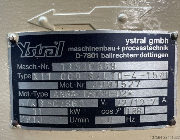 Disperser / Agitator Ystral X 11.000 S/LDT-4-154P