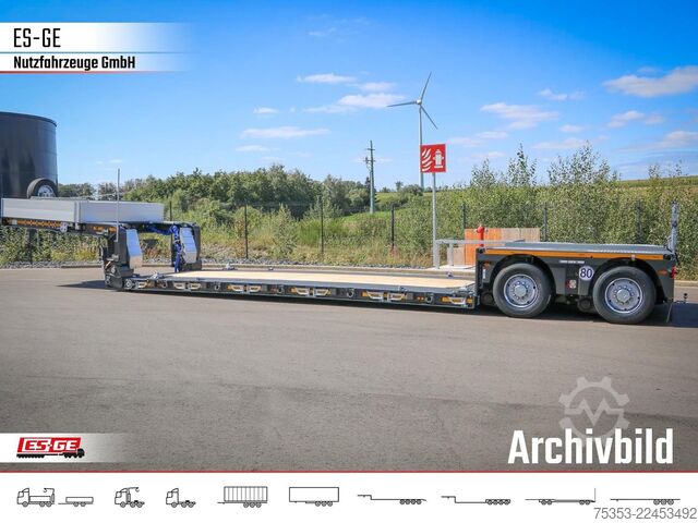 Low loader semitrailer FAYMONVILLE MAX Trailer MAX510 Tiefbett 2x12 t PA