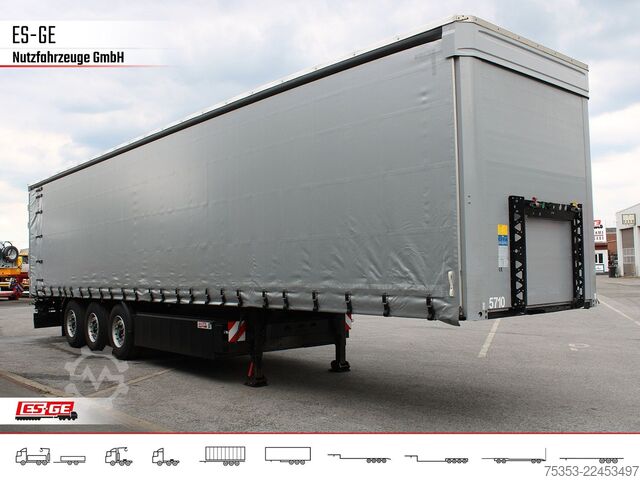 Open semitrailer with tarp KÖGEL Kögel Cargo Pritschensattelanhänger