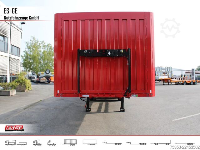 Working platform semitrailer KÖGEL 3-Achs-Mega Chassis, Bordwände