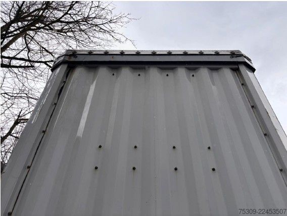 Open semitrailer with tarp KRONE SZ Mega mit 435/50R19,5 Bereifung - Edscha - SAF