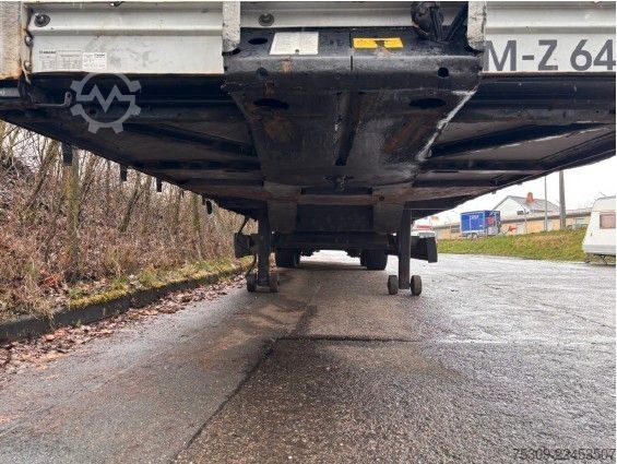 Open semitrailer with tarp KRONE SZ Mega mit 435/50R19,5 Bereifung - Edscha - SAF