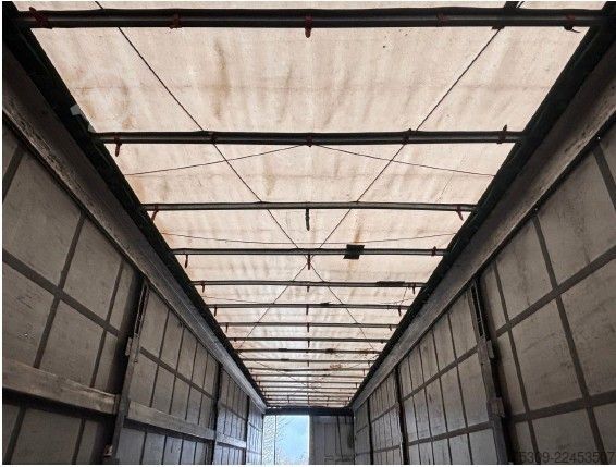 Open semitrailer with tarp KRONE SZ Mega mit 435/50R19,5 Bereifung - Edscha - SAF