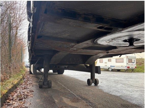 Open semitrailer with tarp KRONE SZ Mega mit 435/50R19,5 Bereifung - Edscha - SAF