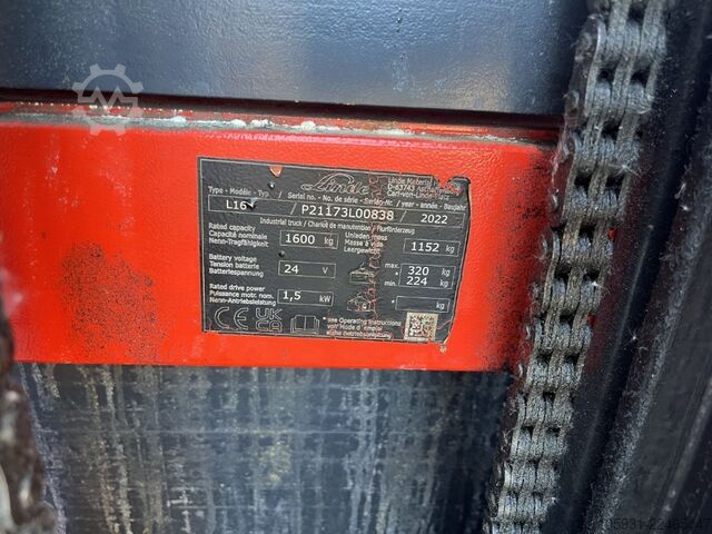 Deichselstapler Linde L16